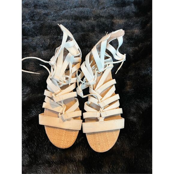 Sam Edelman gladiator cream sandals sz 9.5 - Picture 2 of 5